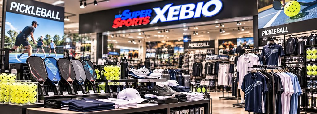 AI生成：スーパースポーツゼビオのピックルボール用品売場