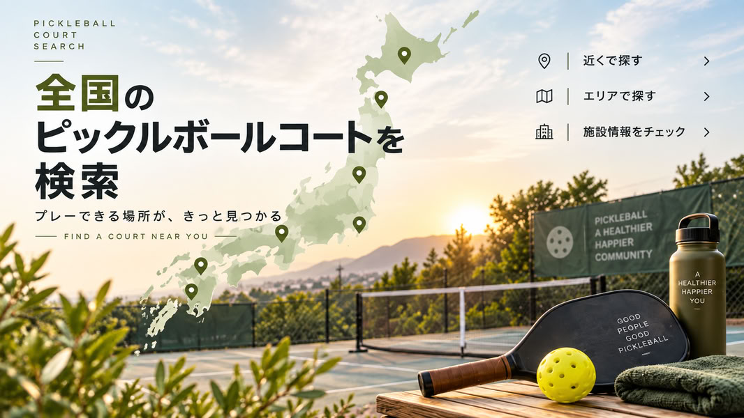 AI生成：全国のピックルボール子t－トが検索のイメージ画像